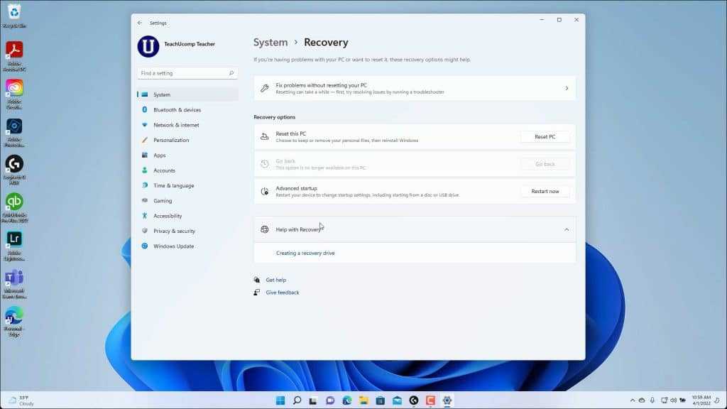 Check Manufacturer's Documentation for Built-in Key Recovery Options