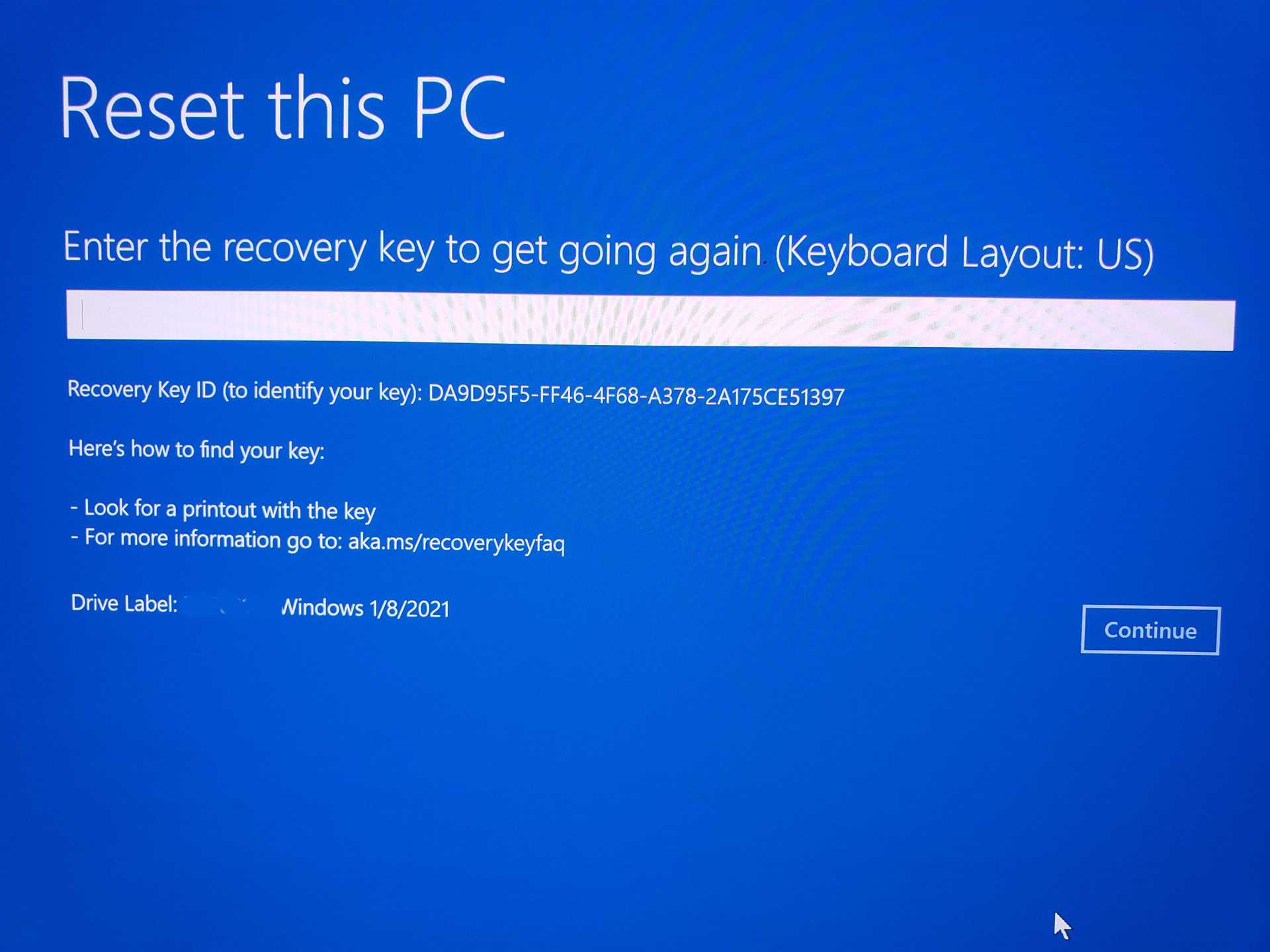 Reinstall Software After Successful Code Recovery